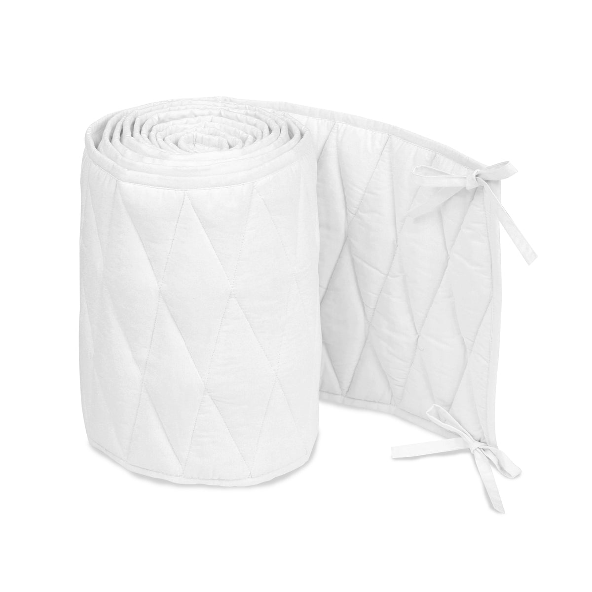 Luxury Quilted Organic Cotton Cot Bumper Masilo