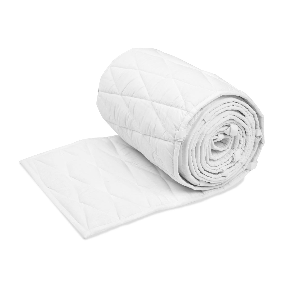 Luxury Quilted Organic Cotton Cot Bumper Masilo