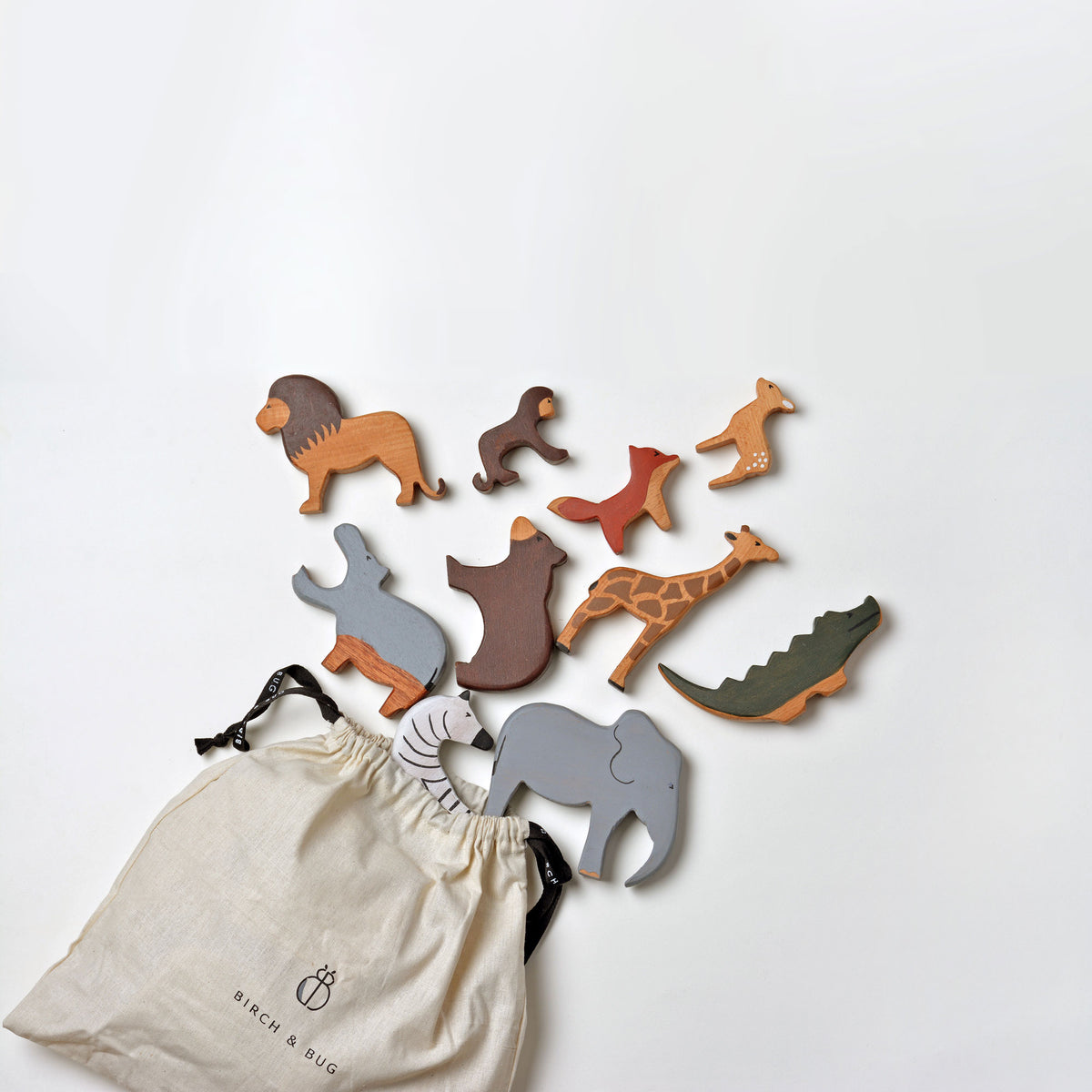 Wild Animals Set |Eco-Friendly Wooden Toys