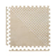 White Patterned polka in beige Playmat- Shapes