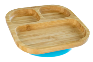 Square Life Bamboo Plate - Blue