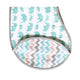 Swaddle & Burp Cloth Bib - Elephant Parade