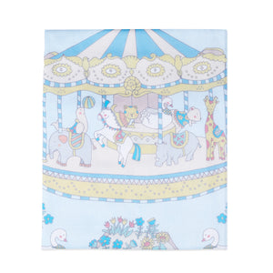 Organic Cotton Cot Bedding Set – Carnival  Blue