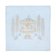 Swaddle & Burp Cloth Bib - Carnival Blue