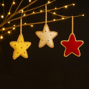 Star Cookie Ornaments (Set of 6)
