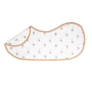 Organic Muslin Burp Cloth & Bib (Pack of 2) – Palm Paradise