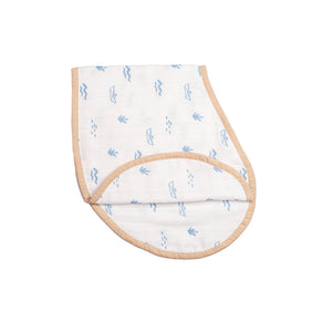 Swaddle & Burp Cloth Bib - Sea Breeze