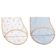 Organic Muslin Burp Cloth & Bib (Pack of 2) – Sea Breeze