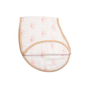 Swaddle & Burp Cloth Bib - Over the Rainbow