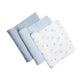 Organic Muslin Swaddles (Set of 3) – Sea Breeze