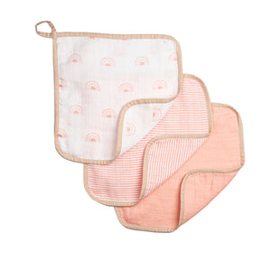 Organic Muslin Washcloths (Set of 3) – Over the Rainbow