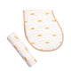 Swaddle & Burp Cloth Bib - Pineapple Bliss