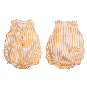 Organic Muslin Baby Romper (Pack of 3) – Pineapple Bliss