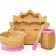 Hedgehog Life Bamboo Feeding Set - Pink