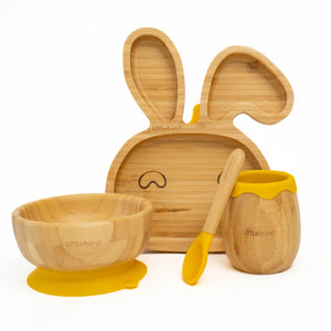 Bunny Life Bamboo Feeding Set - Yellow