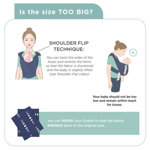 Godilo Ergonomic Organic Cotton Baby Carrier Wrap – Leaf