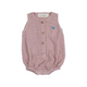 Organic Muslin Baby Romper (Pack of 3) – Old rose/Grey stripe/Grey
