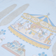 Swaddle & Burp Cloth Bib - Carnival Blue