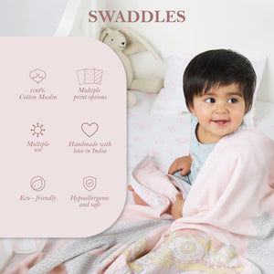 Organic Muslin Swaddles (Set of 2) - Tropical Toucan