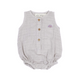 Organic Muslin Baby Romper (Pack of 3) – Ochre/Grey stripe/Grey