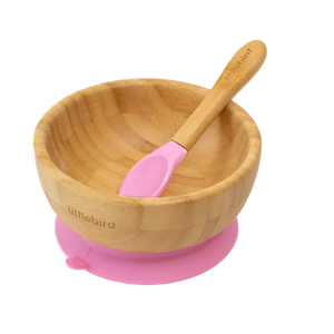 Limited Edition Peppa Pig Bamboo Bowl + Spoon - Pink