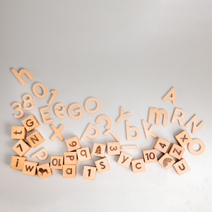 Alphabets and Numbers - Combo Set of 62 pieces