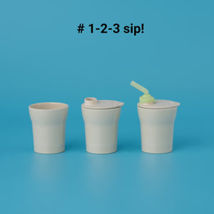 1-2-3 Sip! Sippy Cup (9m+) – Vanilla/Aqua
