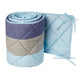 Diamond Quilted Cot Bumper – Blues