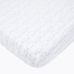 Organic Cotton Fitted Cot Sheet – Elephant Parade