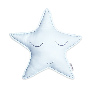 Organic Shape Cushion - Sleepy Star (Grey)