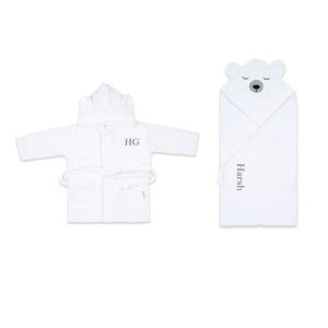 Splash & Snuggle Gift Set – White
