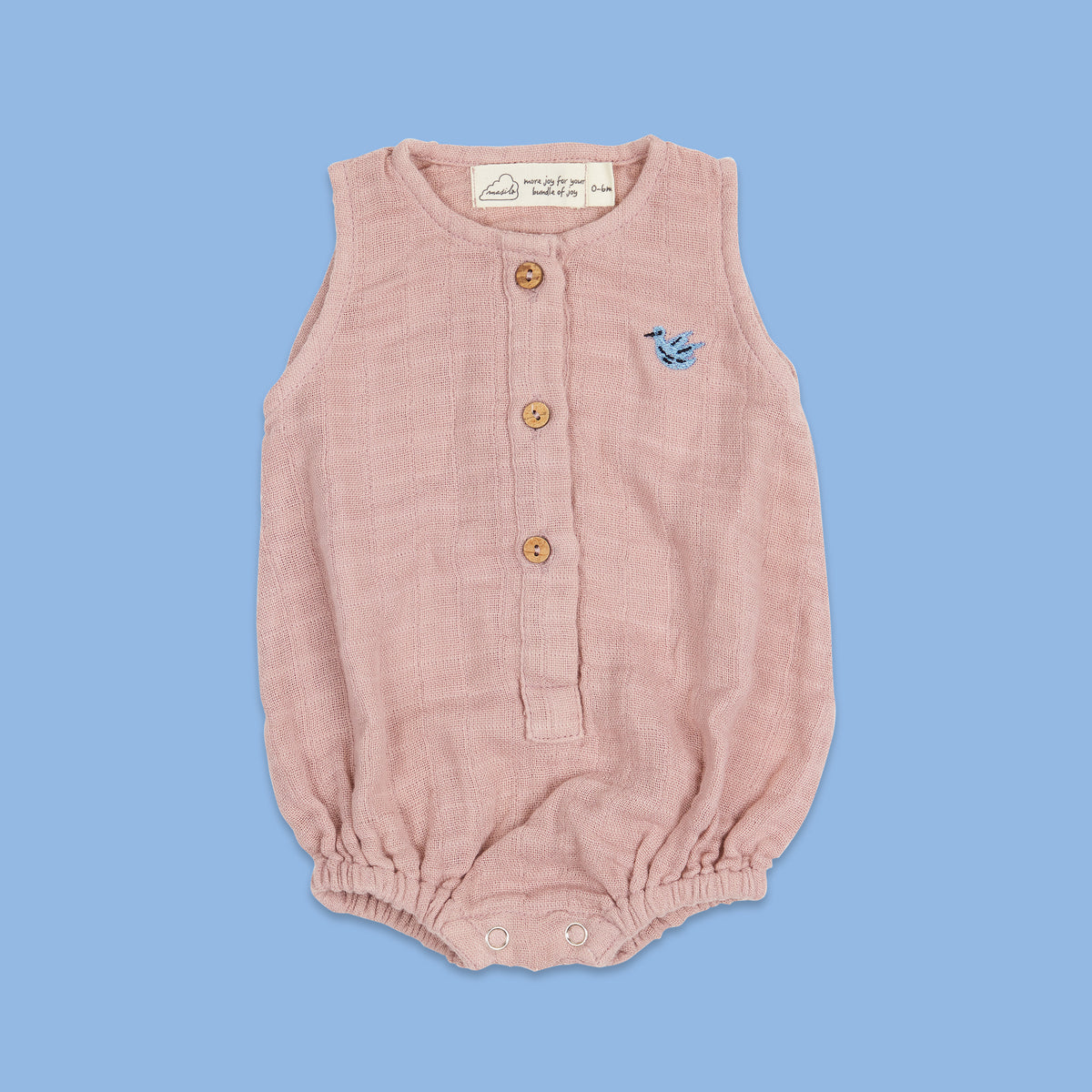 Organic Muslin Baby Romper