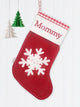 Christmas Stocking - Happy Snowflake