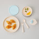 Little Foodie All-In-One Feeding Set (6m+) – Vanilla/Aqua