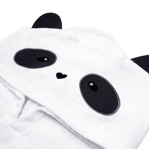 Hooded Poncho Towel – Panda