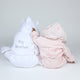 Big & Little Sibling Robes – Pink & White