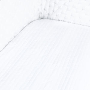 Heirloom Quilted Fitted Cot Sheet  – Natural