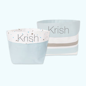 Fabric Storage Baskets (Set of 2) – Blue