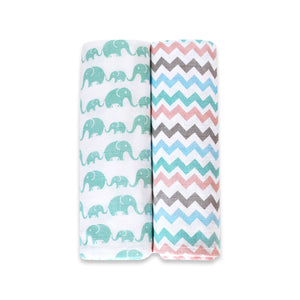 Organic Muslin Swaddles (Set of 2)