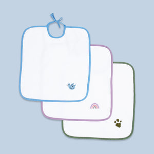 Elegant Terry Bibs (Pack of 3)