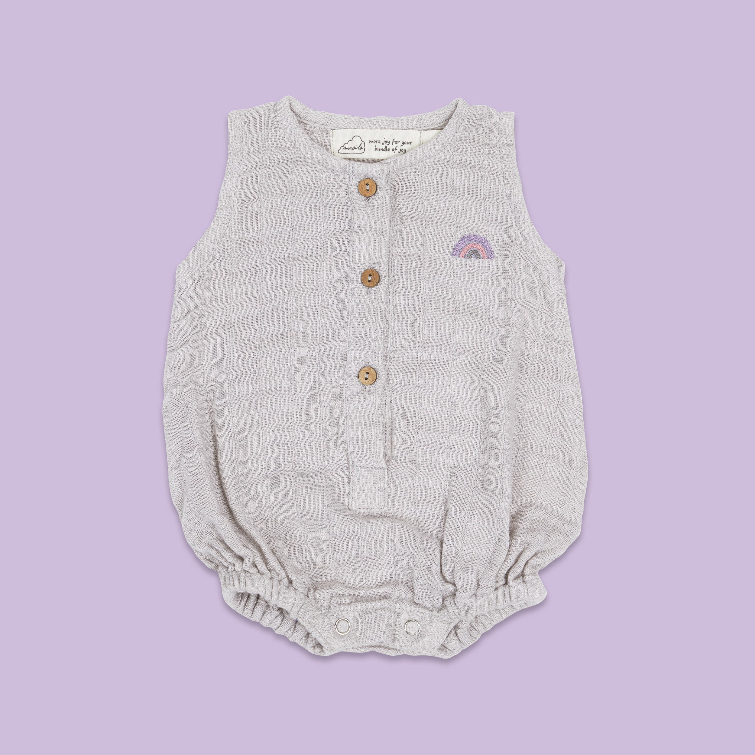 Organic Muslin Baby Romper - Main Image