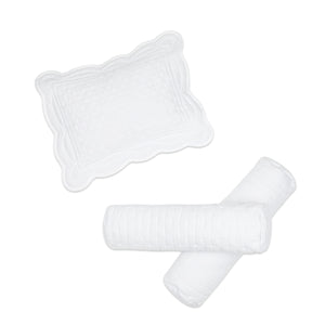Baby Pillow & Bolster Cushions Set –  Modern Heirloom (Blush)