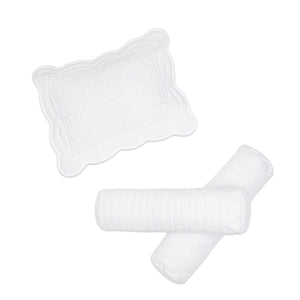 Baby Pillow & Bolster Cushions Set –  Modern Heirloom (Sky)