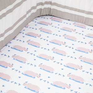 Organic Cotton Fitted Cot Sheet – Happy As A Hippo