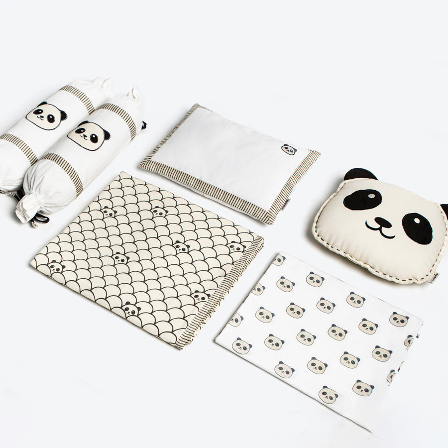Baby Blanket Panda Crib Bedding Set Newborn Organic Cot Bedding
